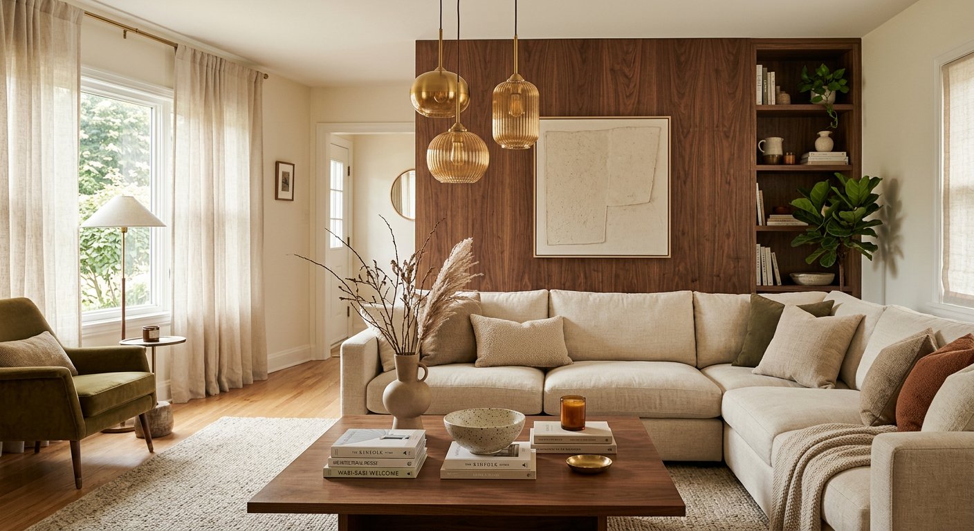 Elegant renovated living room interior design by Home Renew Build in Syracuse, NY